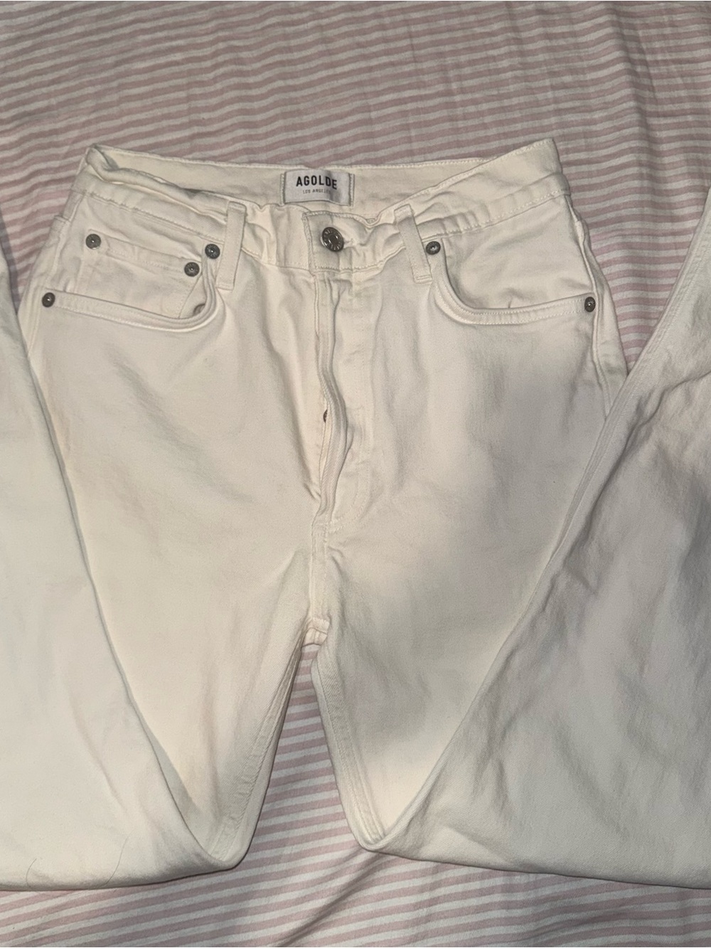 Agolde white skinny Jeans